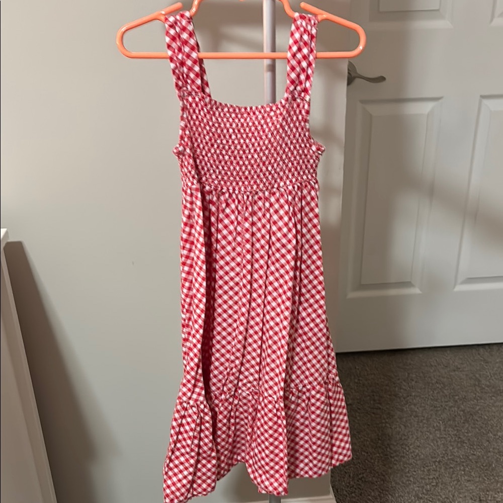 Red Gingham Kids Dress